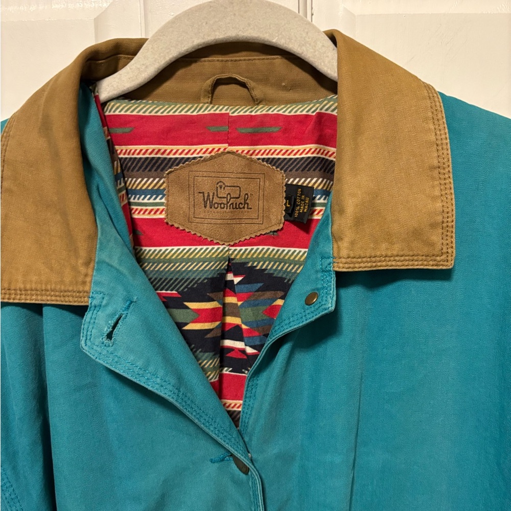 Vintage Teal Woolrich Barn Jacket - Picture 5 of 6